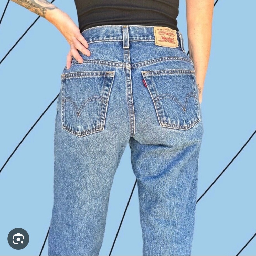 Levi's Blue Straight Leg Jeans with Relaxed Fit